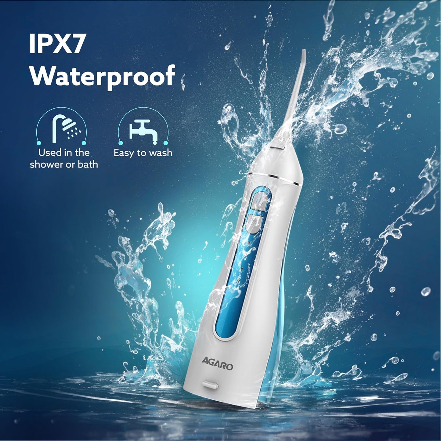Narus Water Dental Flosser – Portable Oral Irrigator for Deep T