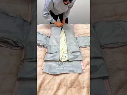 Narus 2-in-1 Convertible Garment Duffel Bag | Leather Travel Suit Bag